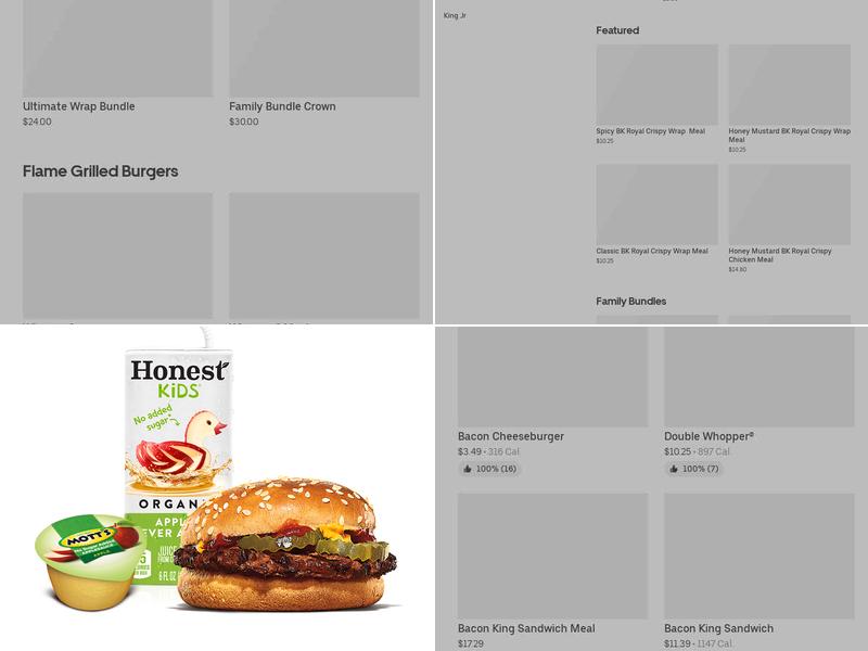 Burger King Menu
