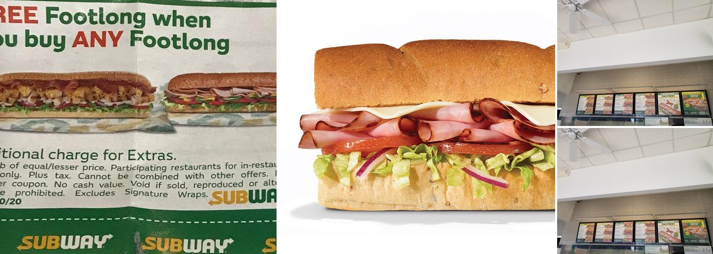 Subway Menu