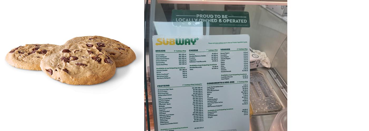 Subway Menu