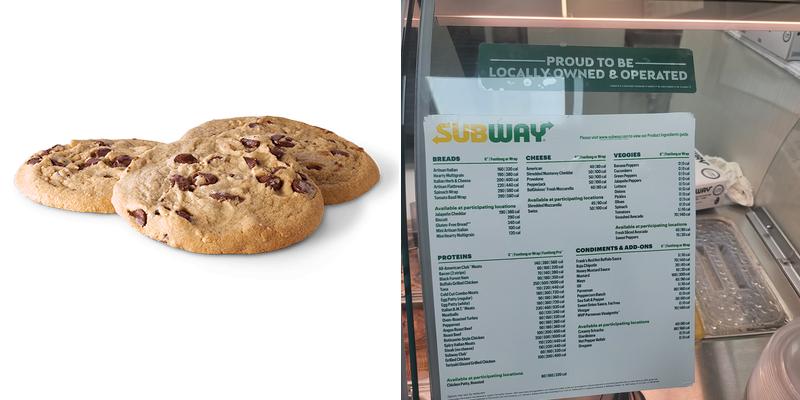 Subway Menu