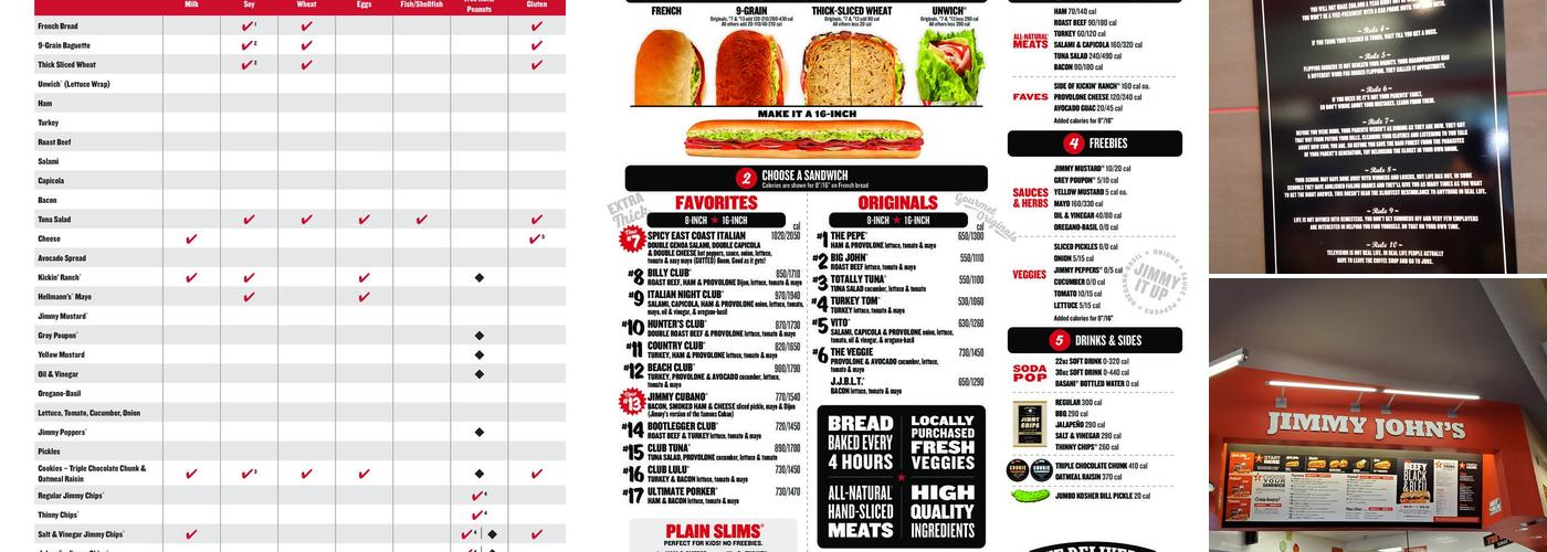 Jimmy John's Menu