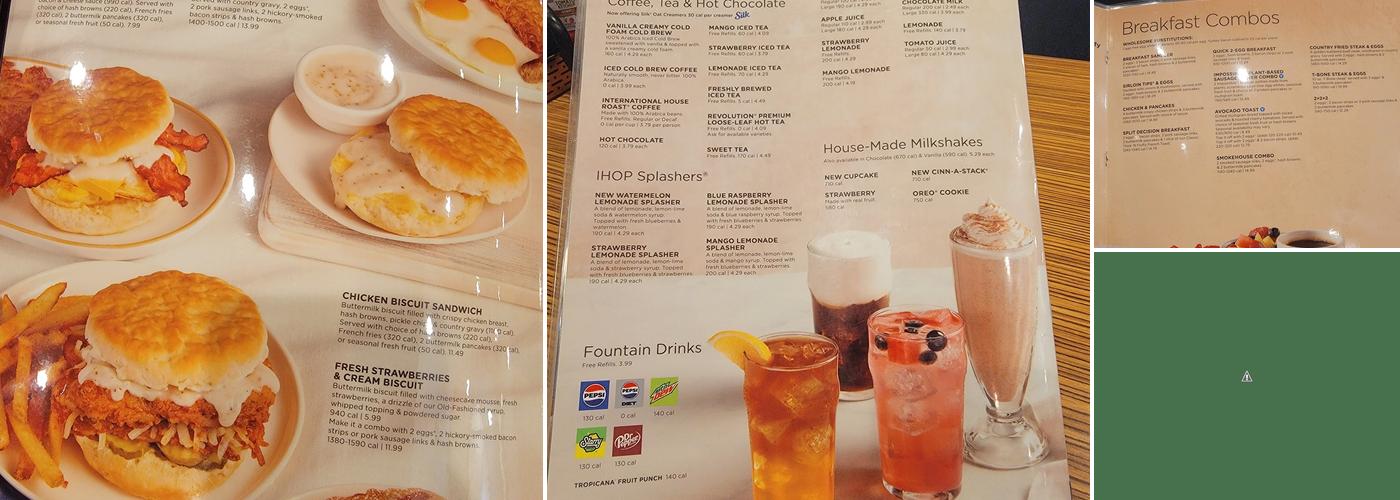 IHOP Menu