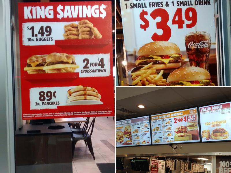 Burger King Menu