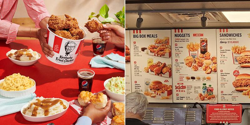 KFC Menu