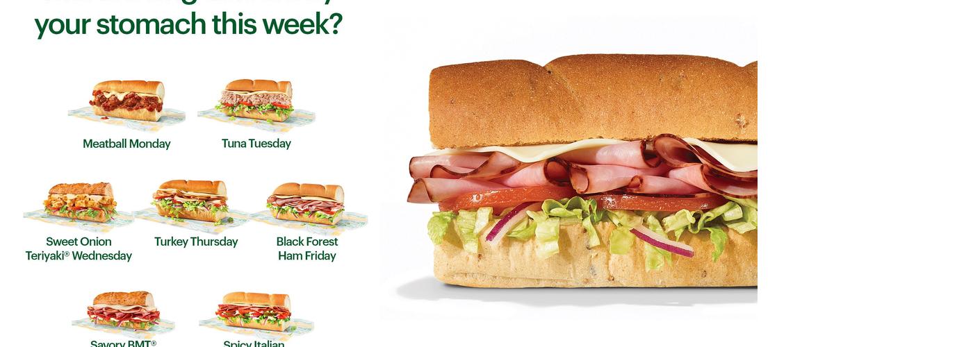 Subway Menu
