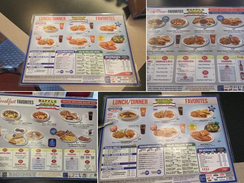 Waffle House Menu
