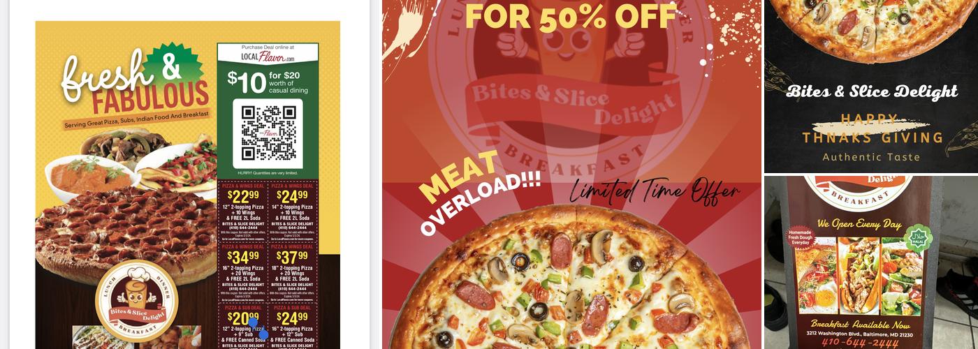 Bites & Slice Delight Menu