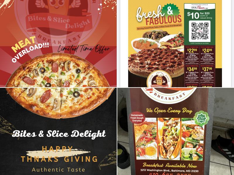 Bites & Slice Delight Menu