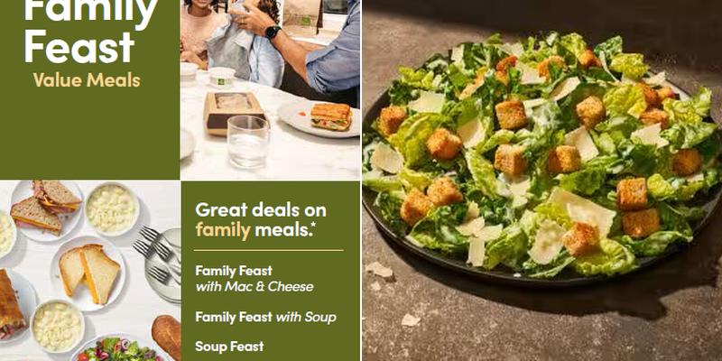 Panera Bread Menu