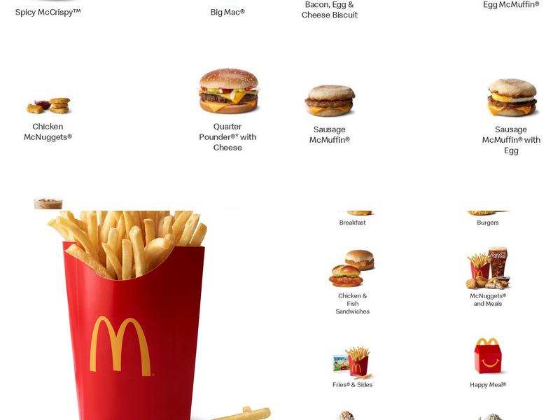 McDonald's Menu