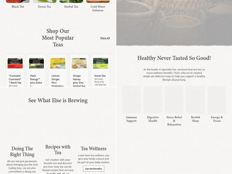 R C Bigelow Inc Menu