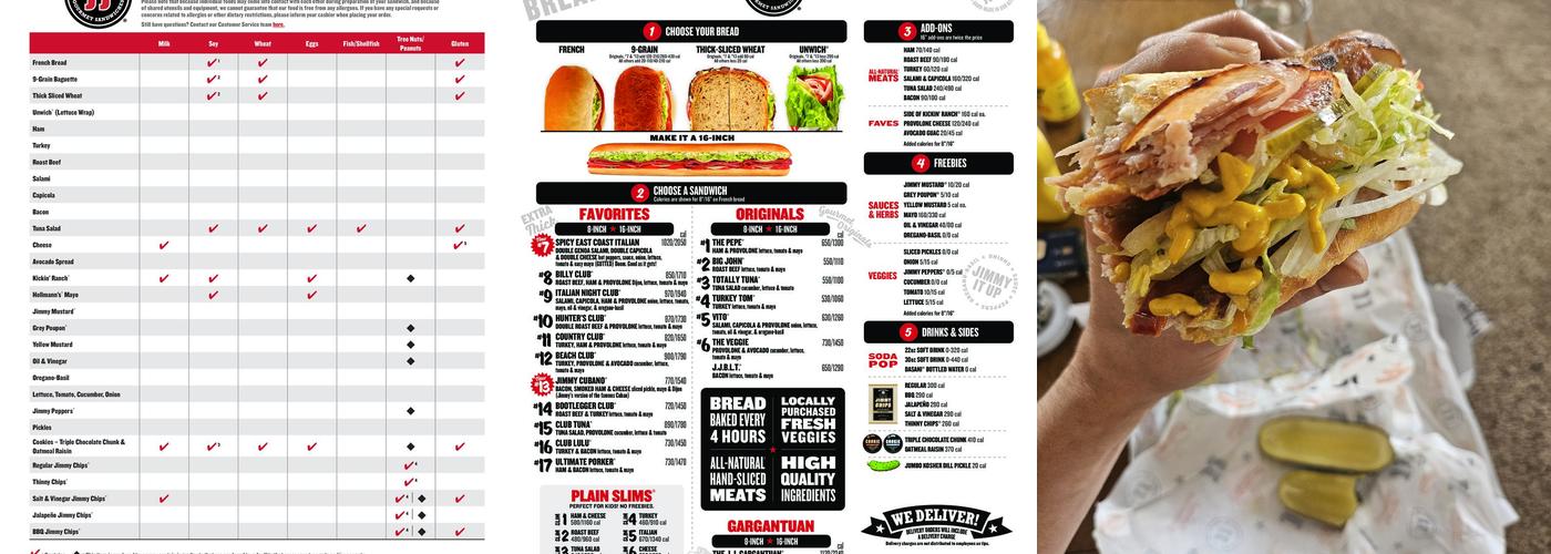 Jimmy John's Menu