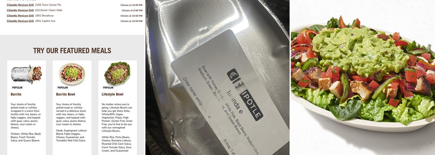 Chipotle Mexican Grill Menu