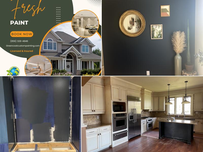 Green Coat custom Painting