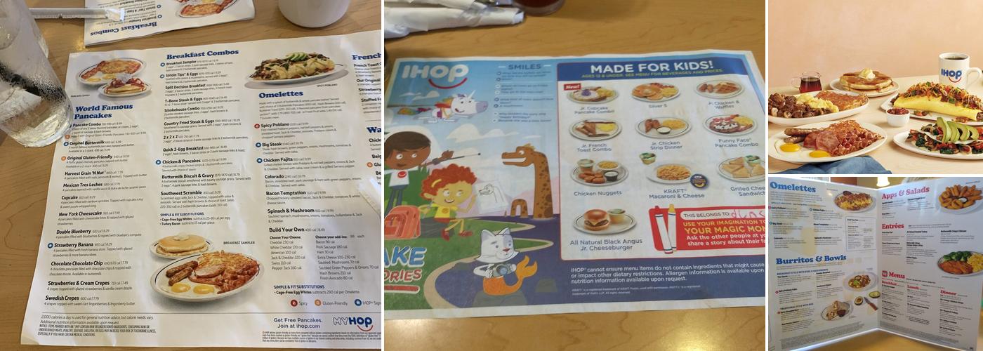 IHOP Menu