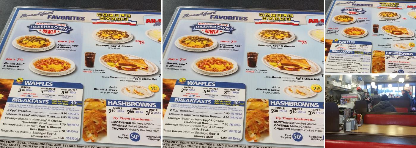 Waffle House Menu