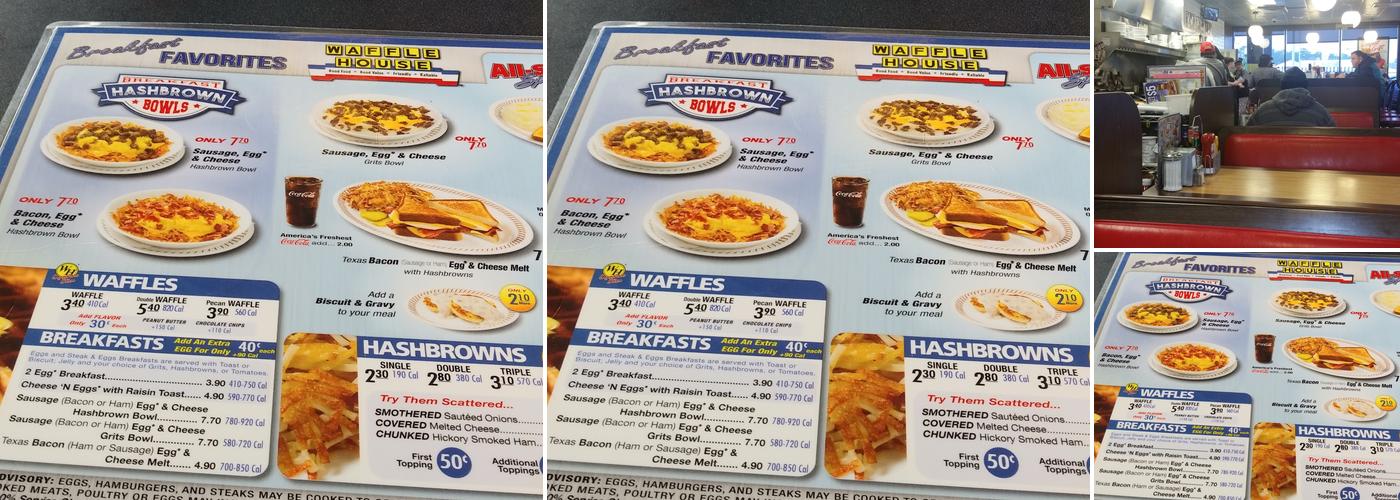 Waffle House Menu