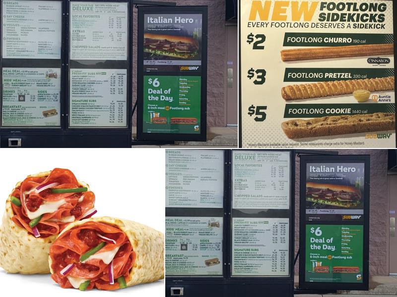 Subway Menu