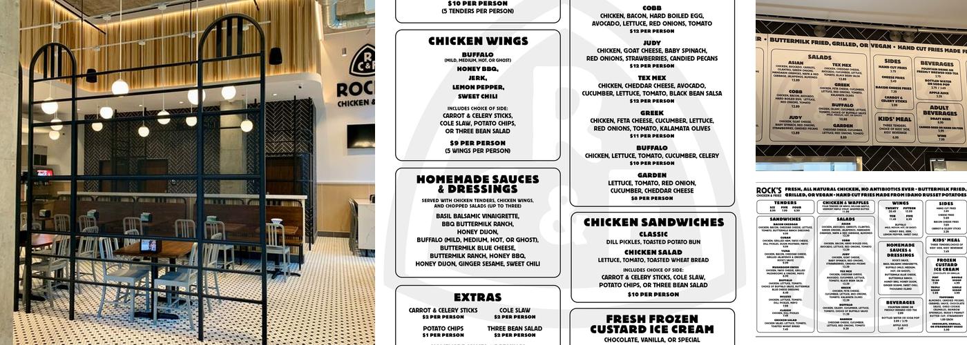 Rock's Chicken & Fries Menu
