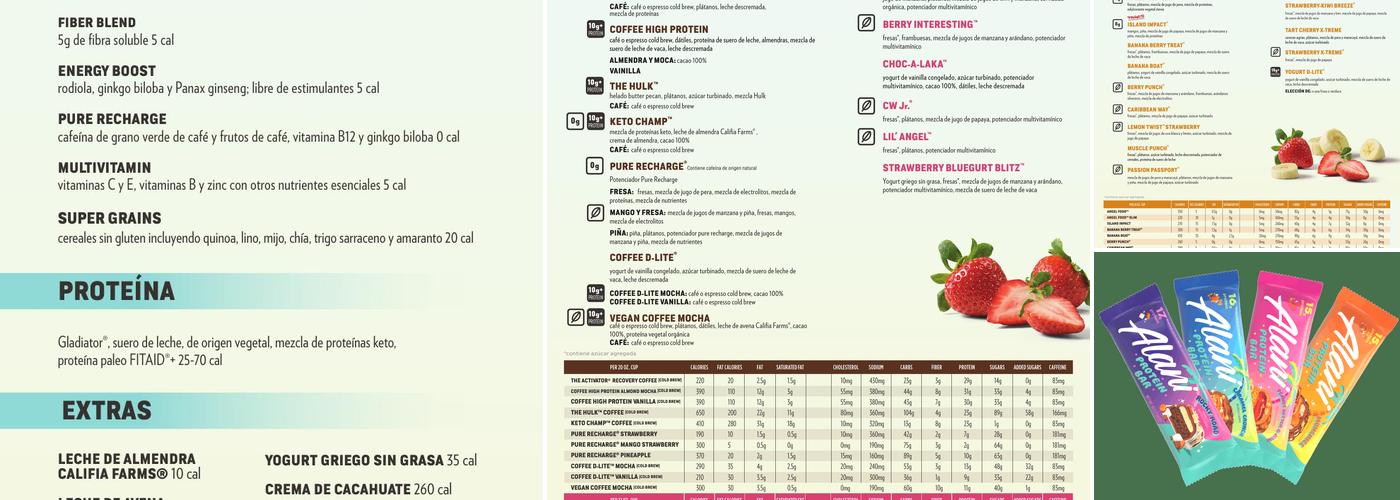 Smoothie King Menu