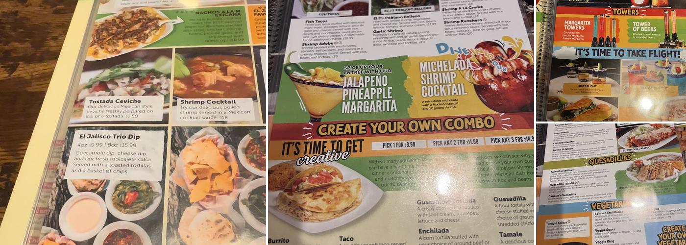 El Jalisco McDonough Menu