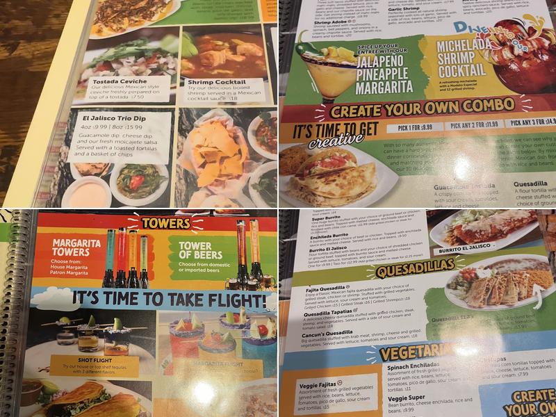 El Jalisco McDonough Menu