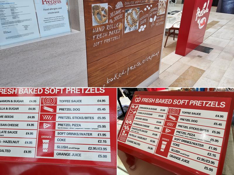 Mr. Pretzels Menu
