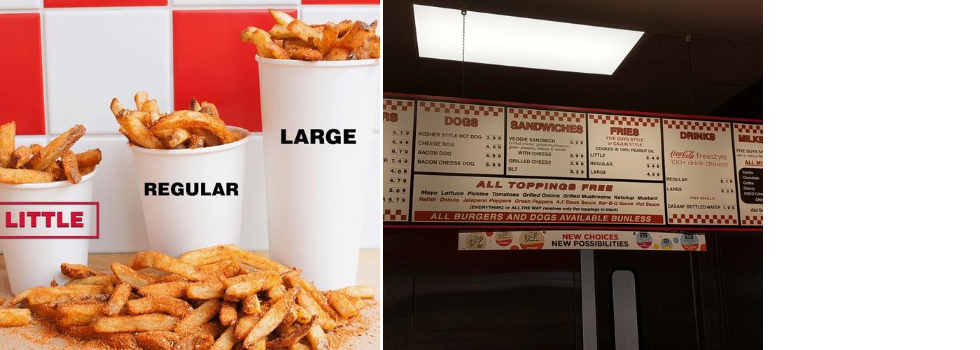Five Guys Menu