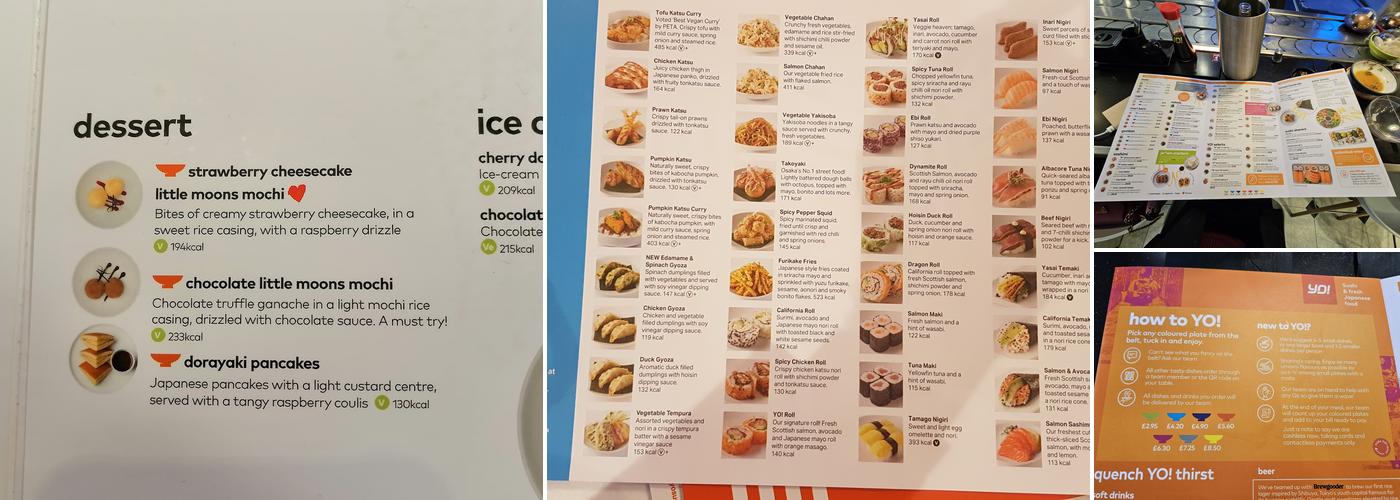 YO! London Selfridges Menu