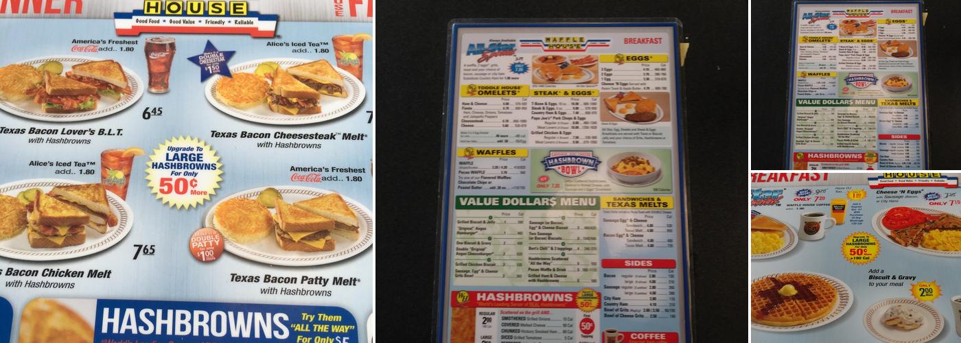 Waffle House Menu