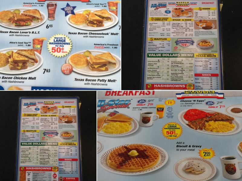 Waffle House Menu