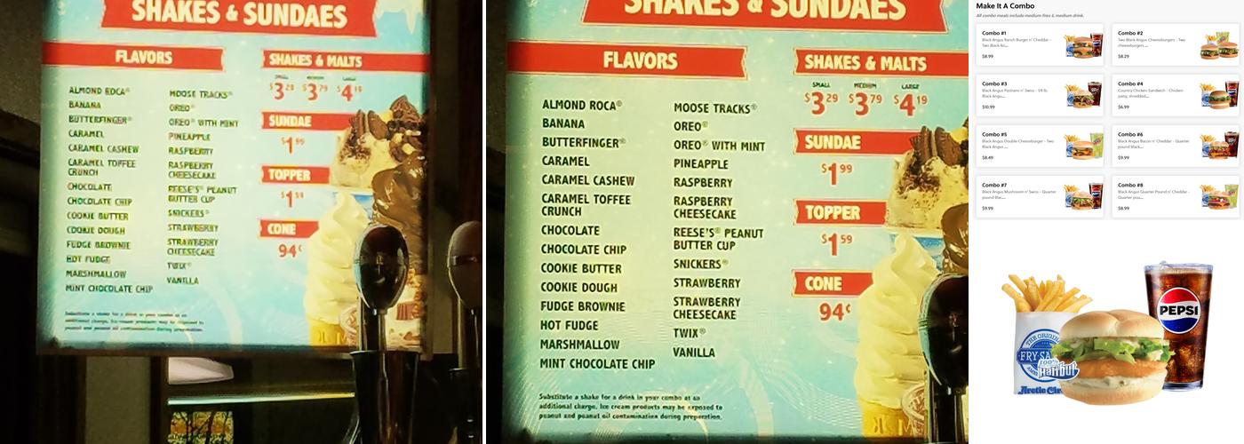 Arctic Circle Menu