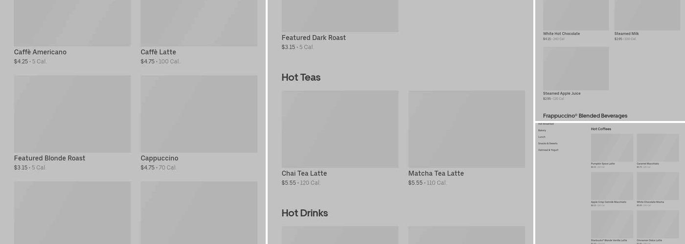 Starbucks Menu