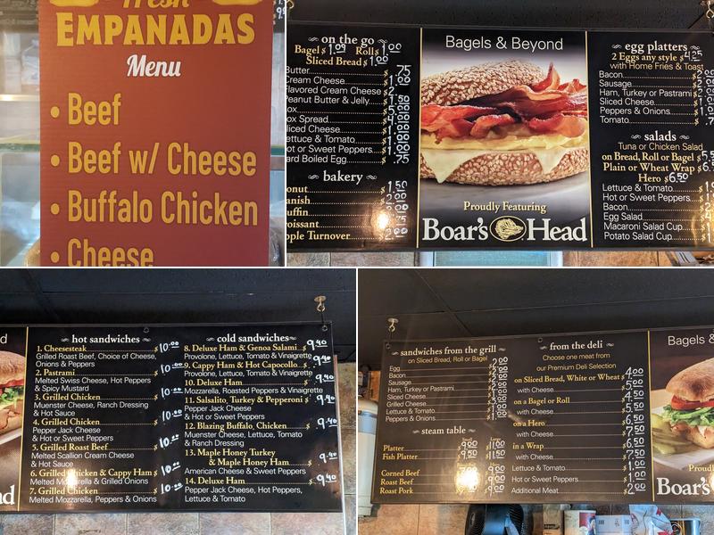 Bagels & Beyond Menu