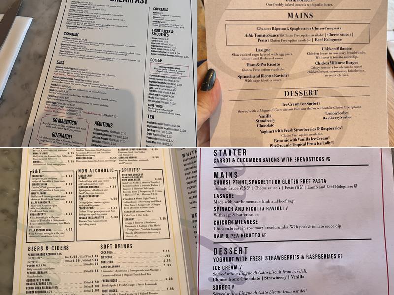Carluccio's Menu