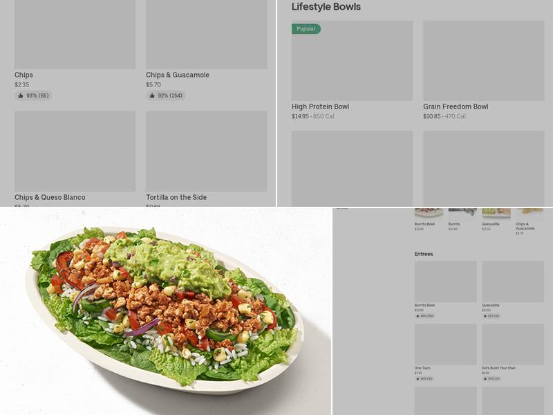 Chipotle Mexican Grill Menu