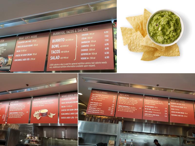 Chipotle Mexican Grill Menu