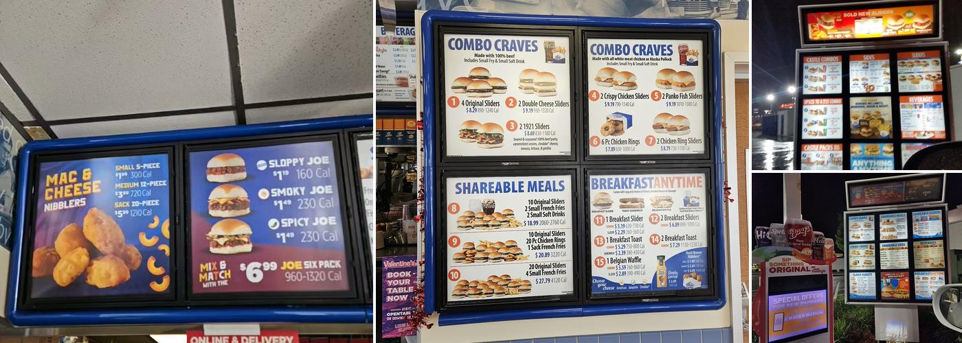 White Castle Menu