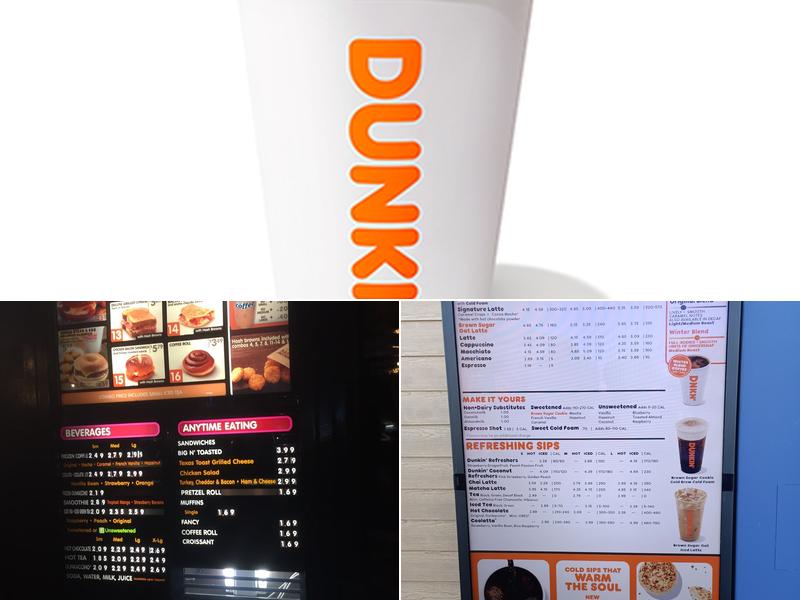 Dunkin' Menu