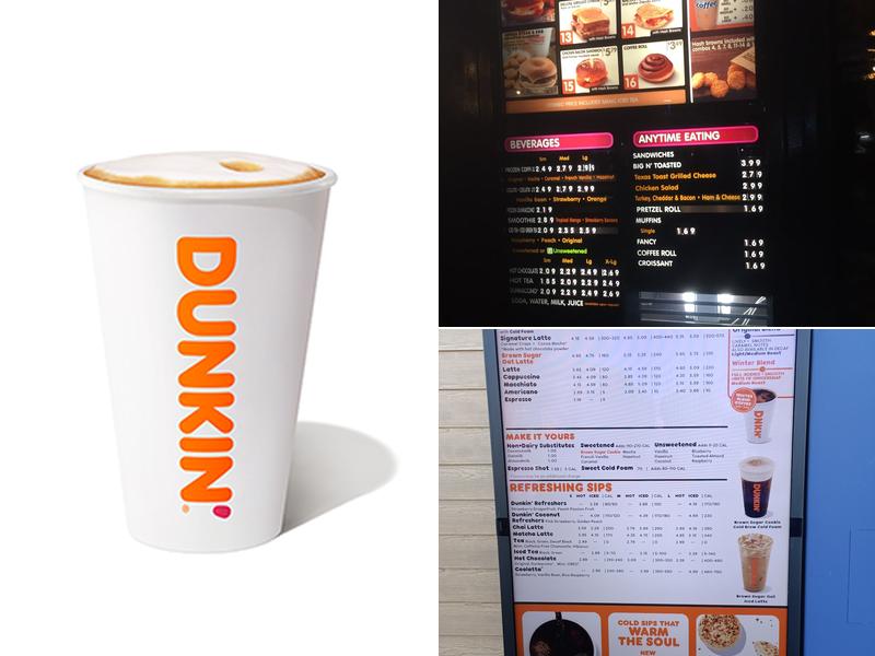 Dunkin' Menu