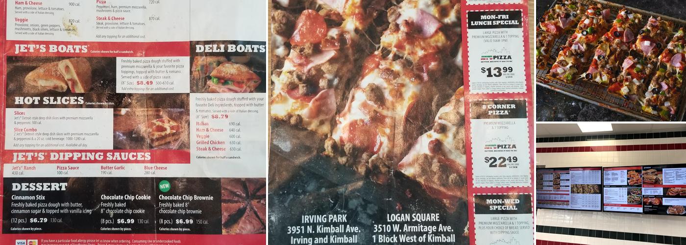 Jet's Pizza Menu