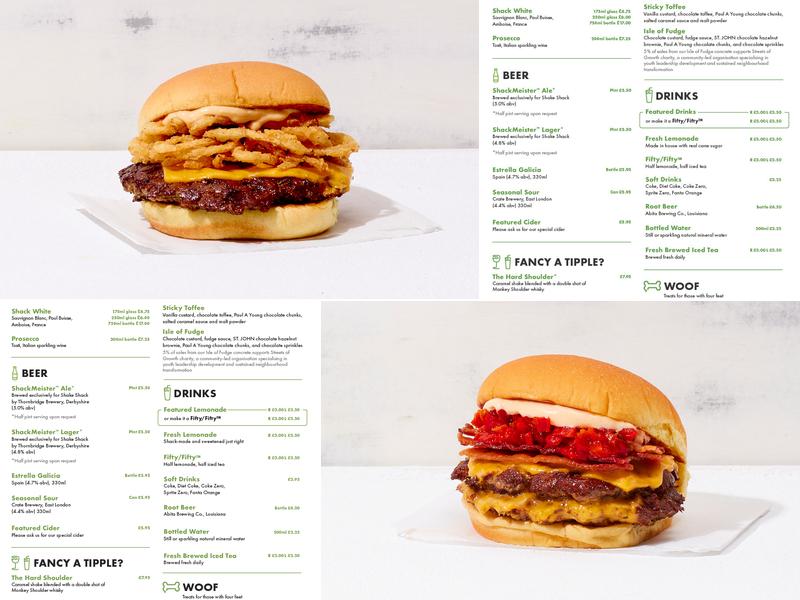 Shake Shack Canary Wharf Menu