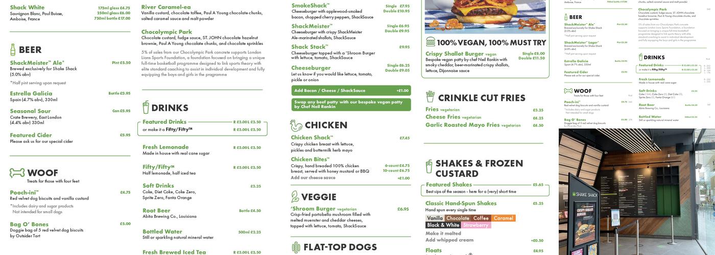 Shake Shack Menu