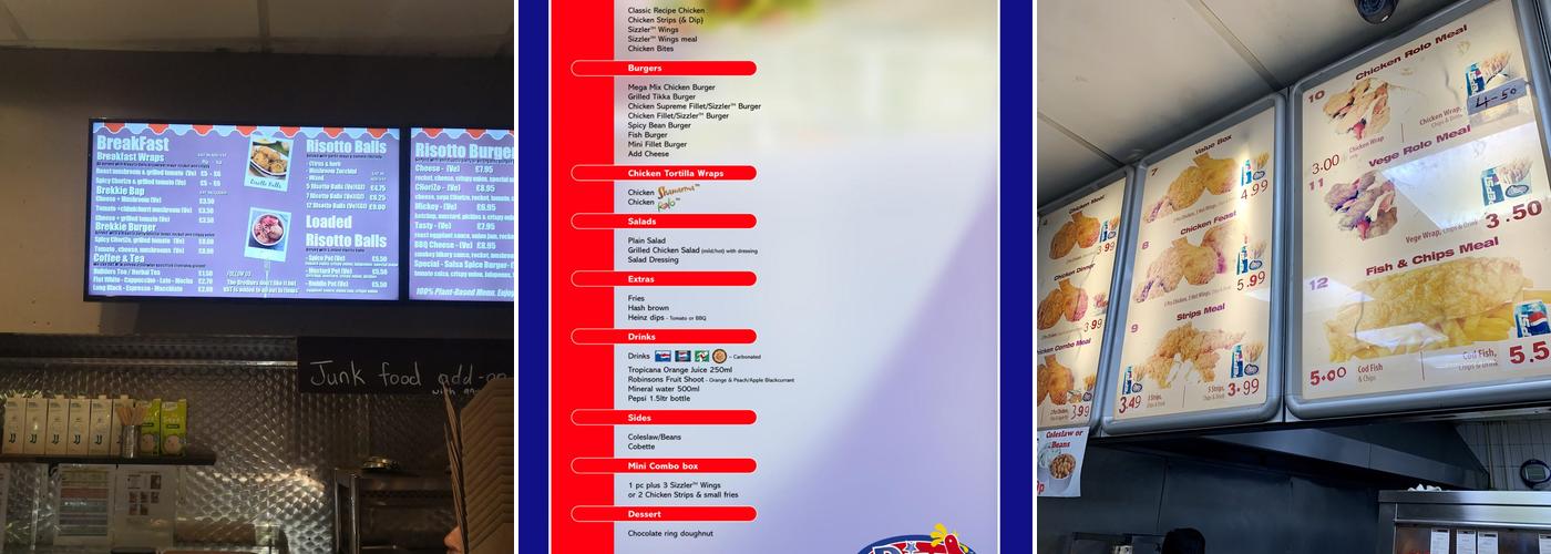 Dixy Fried Chicken Menu