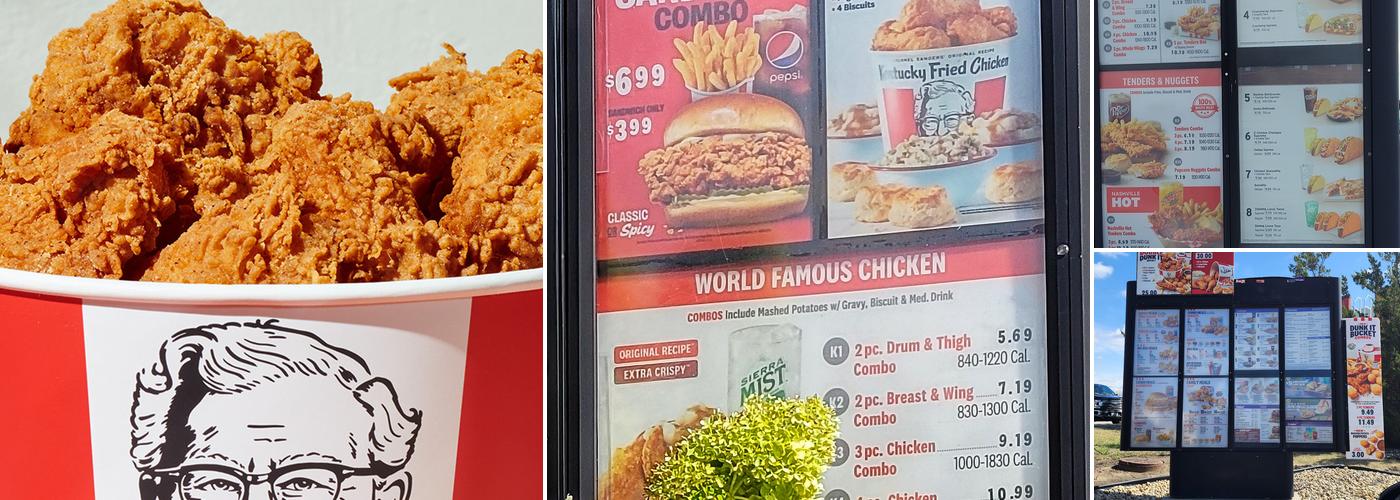 KFC Menu