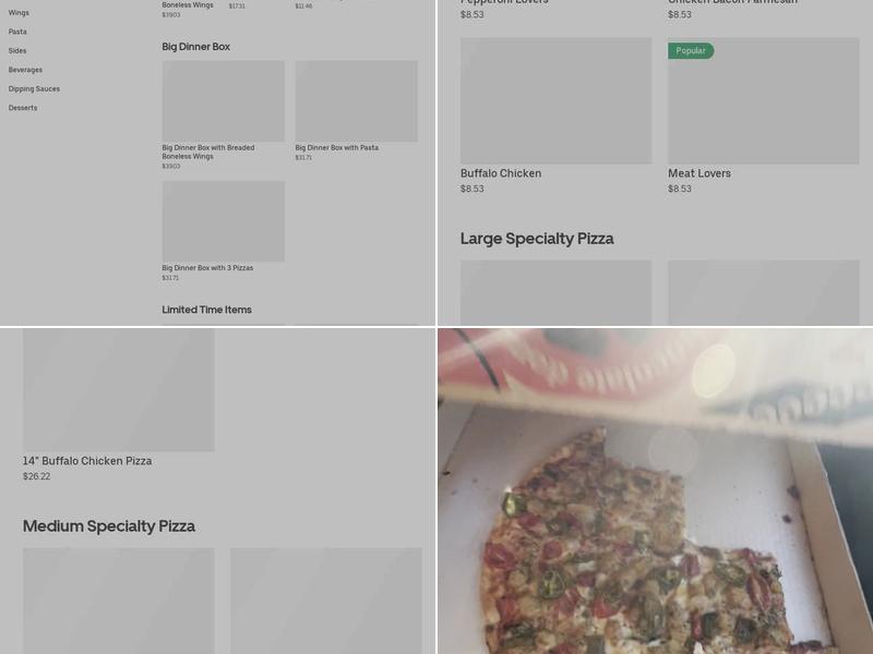 Pizza Hut Menu