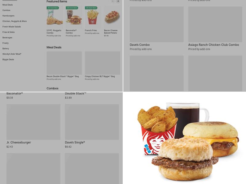 Wendy's Menu
