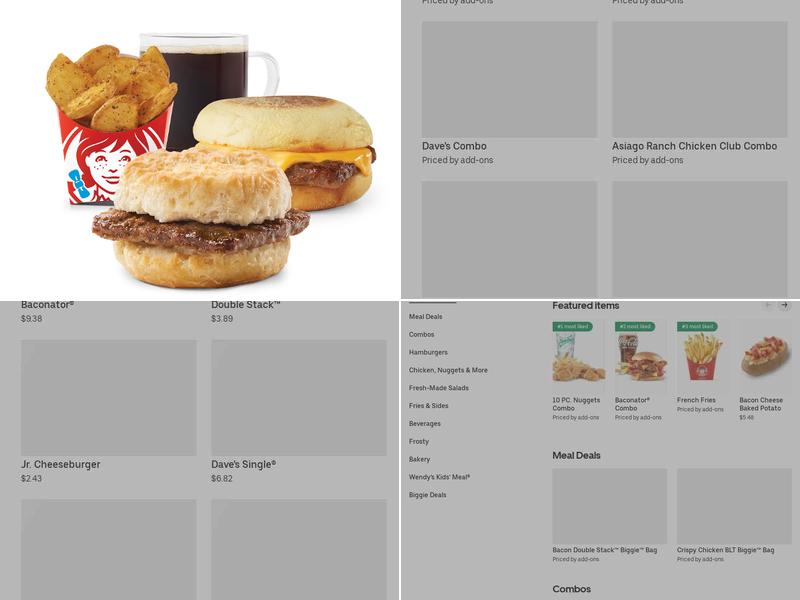 Wendy's Menu