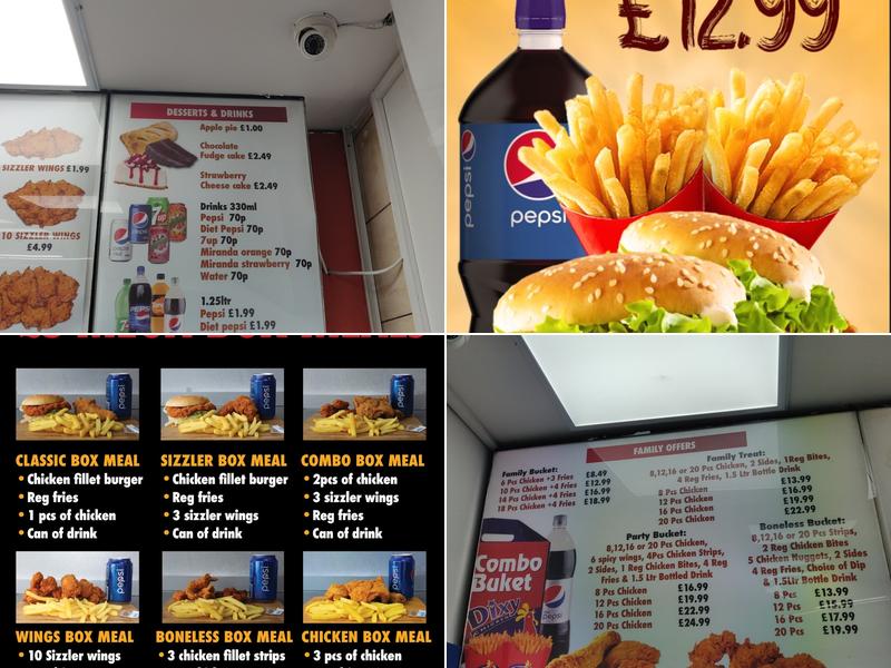 Dixy Chicken Menu
