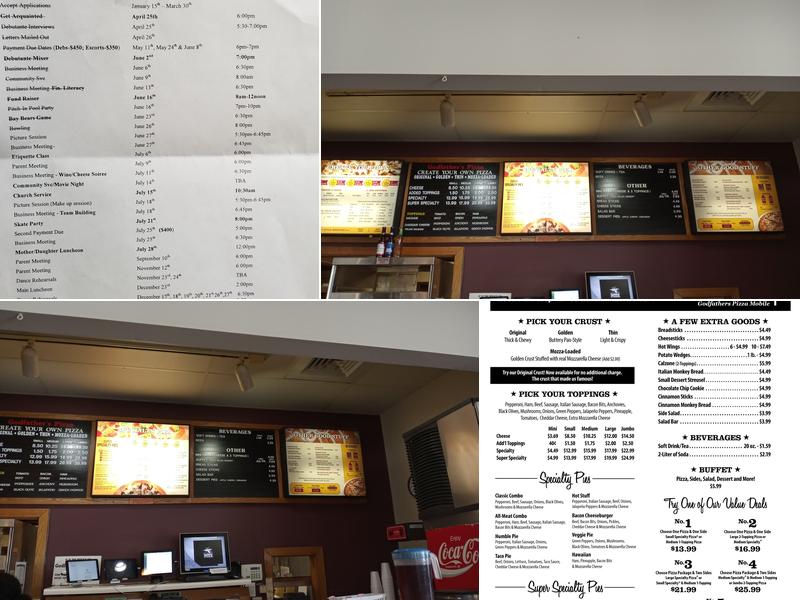 Godfather's Pizza Menu